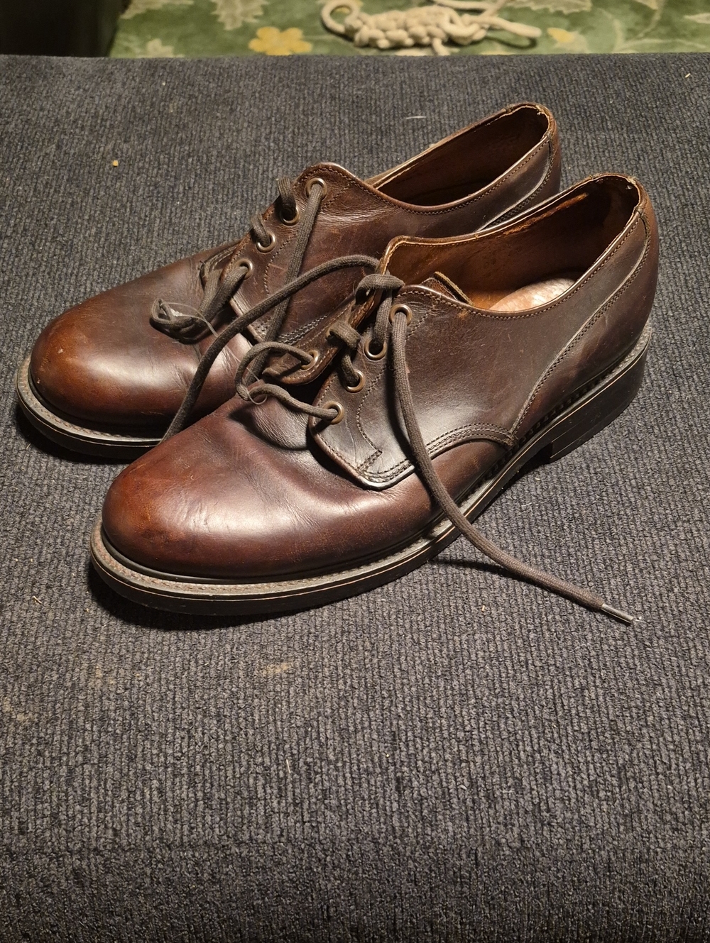 J. Crew Brown Leather Derby Lace-Up Shoes